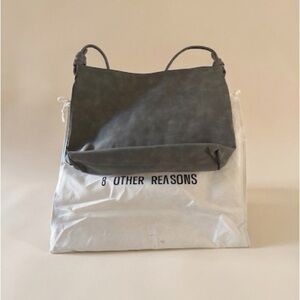 8 Other Reasons Dark Gray Shoulder Bag